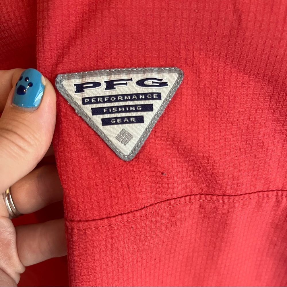 Columbia‎ Men's Red PFG Shirt Size Large - Picture 8 of 13